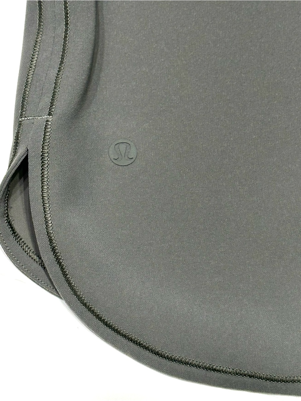 LULULEMON On The Fly Grey Green Elastic Drawstring Waist Skirt Pockets Size 10 - Picture 6 of 16